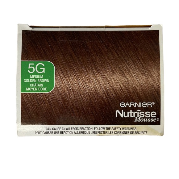 Garnier Nutrisse Mousse Hair Colour Kit 5G Medium Golden Brown Foam - Picture 2 of 6